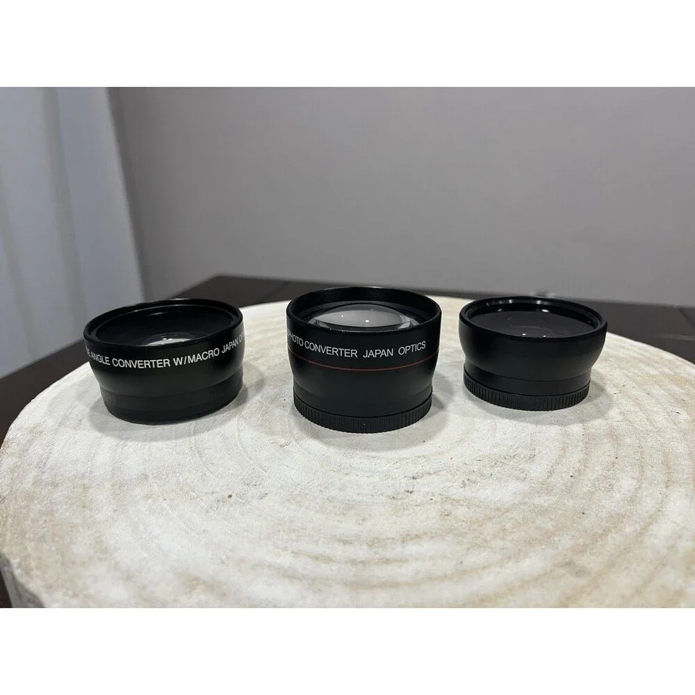Digital Visions 52mm .45x Japan Optics & Vivitar HD .43x and 2.2x Converters